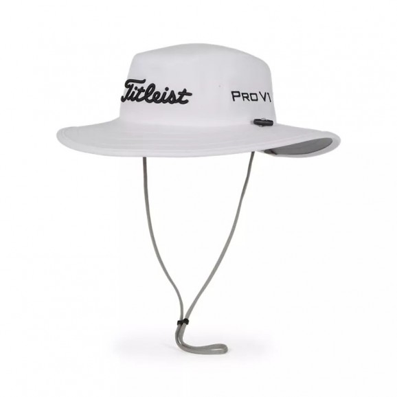 Titleist Tour Aussie Wide Brim Hat White Black