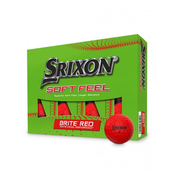 Srixon Soft Feel Brite Red Per Dozen