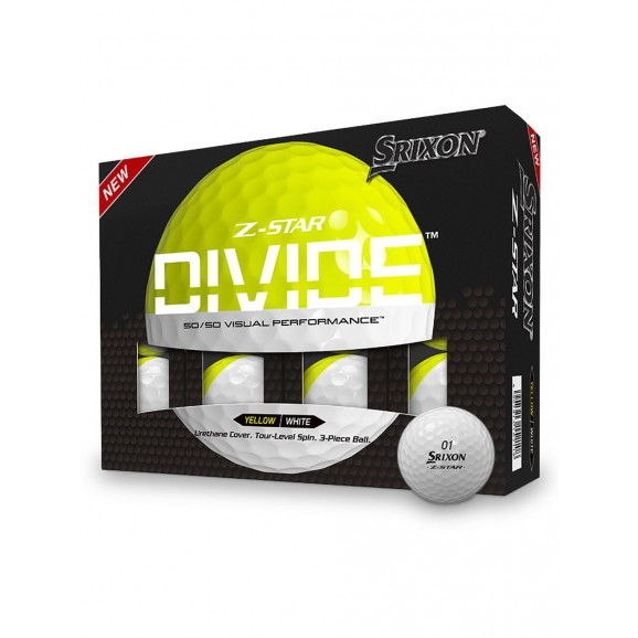 Srixon Z-Star Divide Yellow White Per Dozen