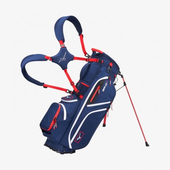 Mizuno 2024 BR-DX Stand Bag - Navy/Red