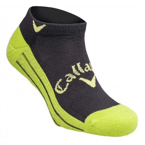 Callaway Mens Tour Opti-Dri Low Cut Socks - Black Green