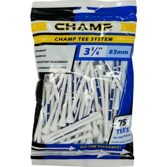 Champ Tee System 83mm Bamboo Blue 75pk