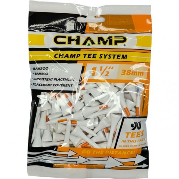 Champ Tee System 38mm Bamboo Orange 90pk